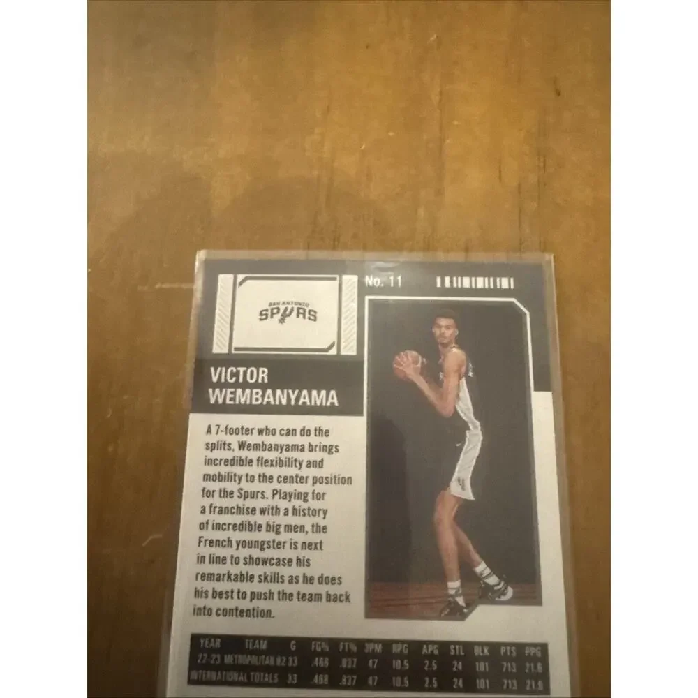 VICTOR WEMBANYAMA RC 2023-24 Panini Contenders #11 MINT - Spurs - Picture 5 of 6